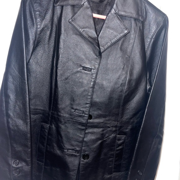 Jackets & Blazers - Classic Black Leather Jacket